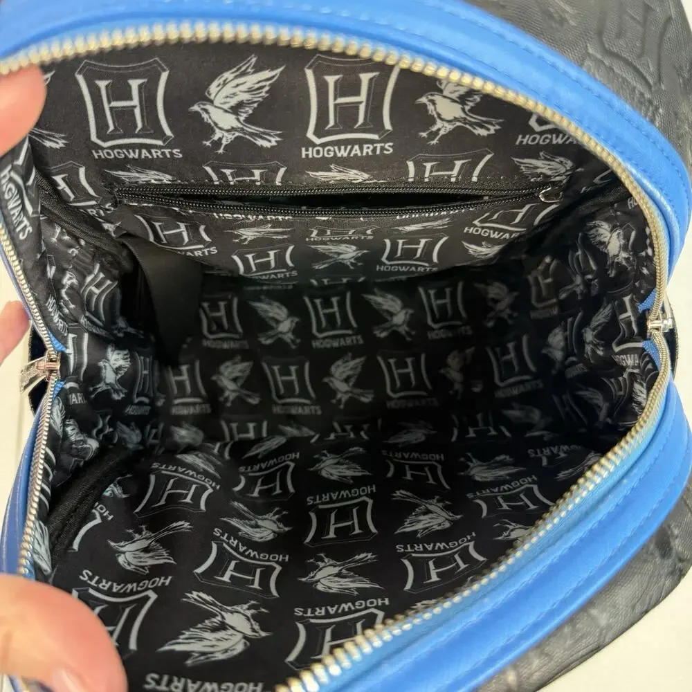 Loungefly Harry‎ Potter Ravenclaw House Plaid Mini Backpack Bag Vegan Leather